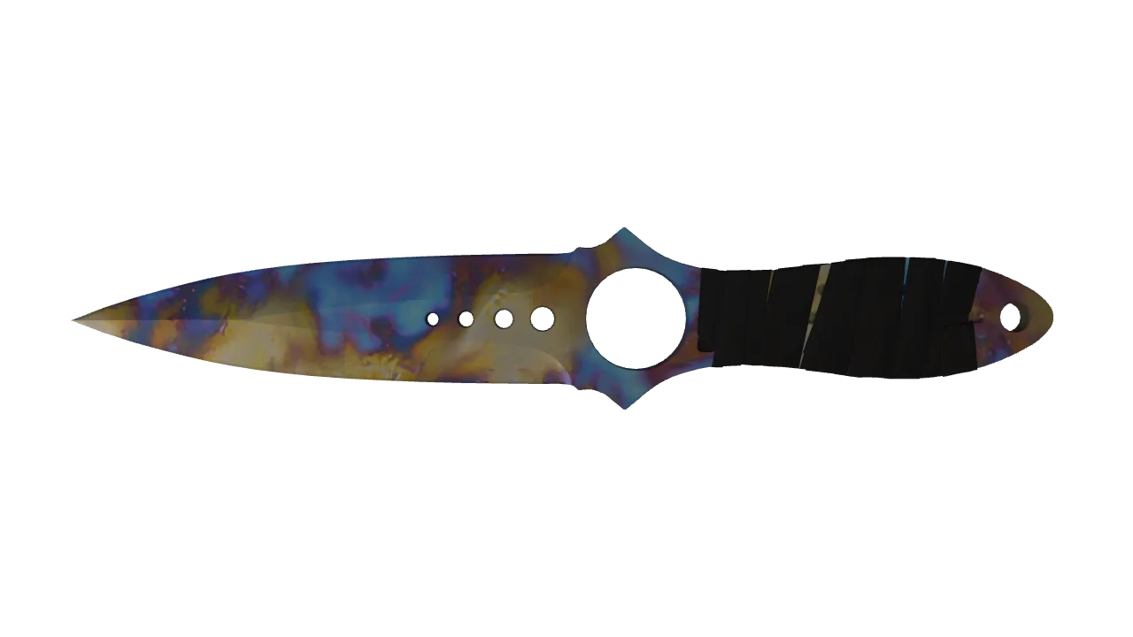 Skeleton Knife | Case Hardened seed #294, front