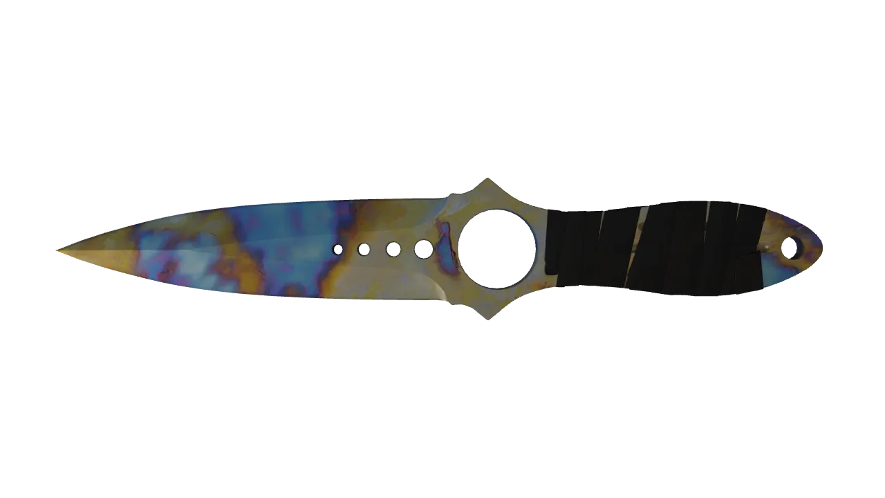 Skeleton Knife | Case Hardened seed #298, front
