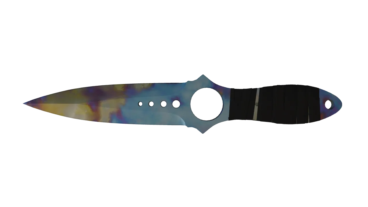 Skeleton Knife | Case Hardened seed #299, back