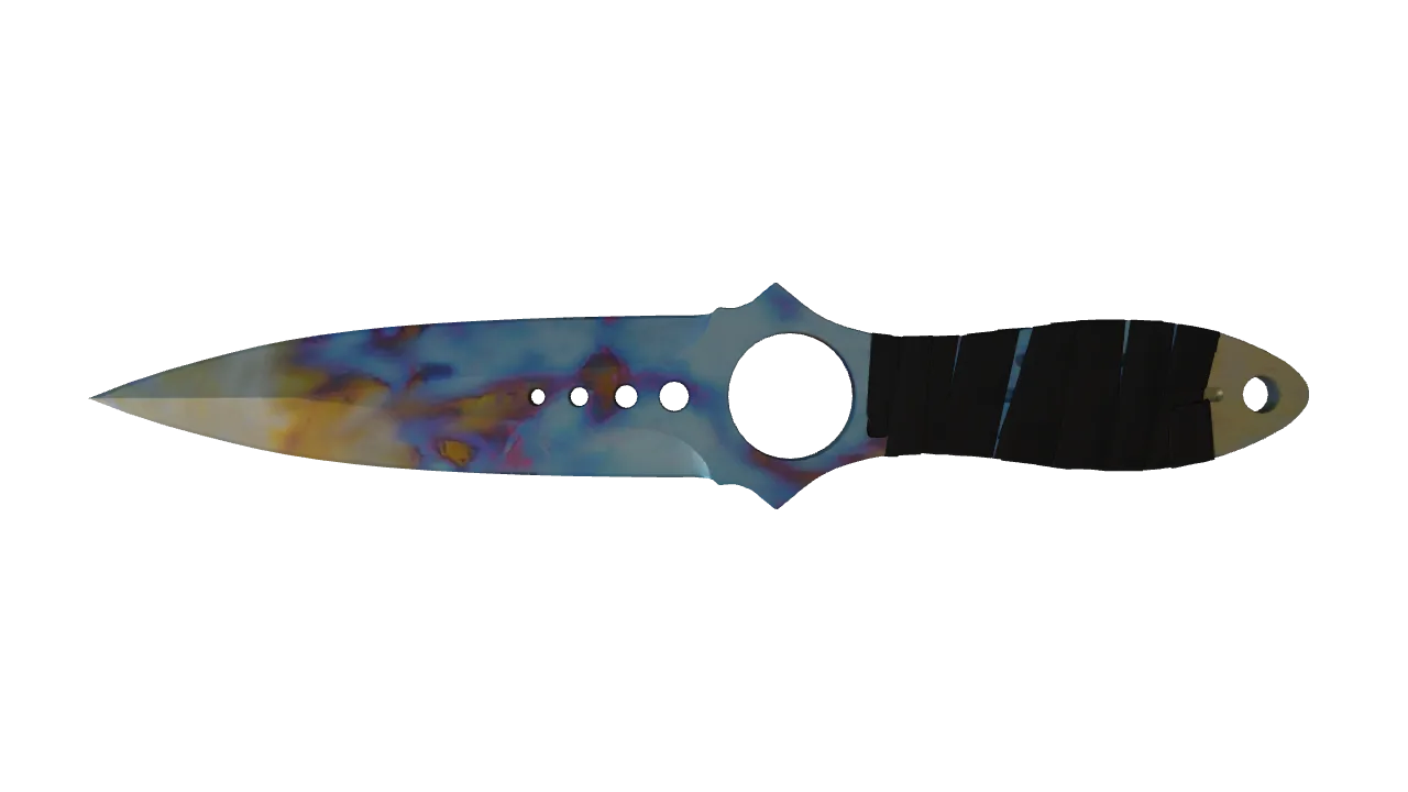Skeleton Knife | Case Hardened seed #299, front