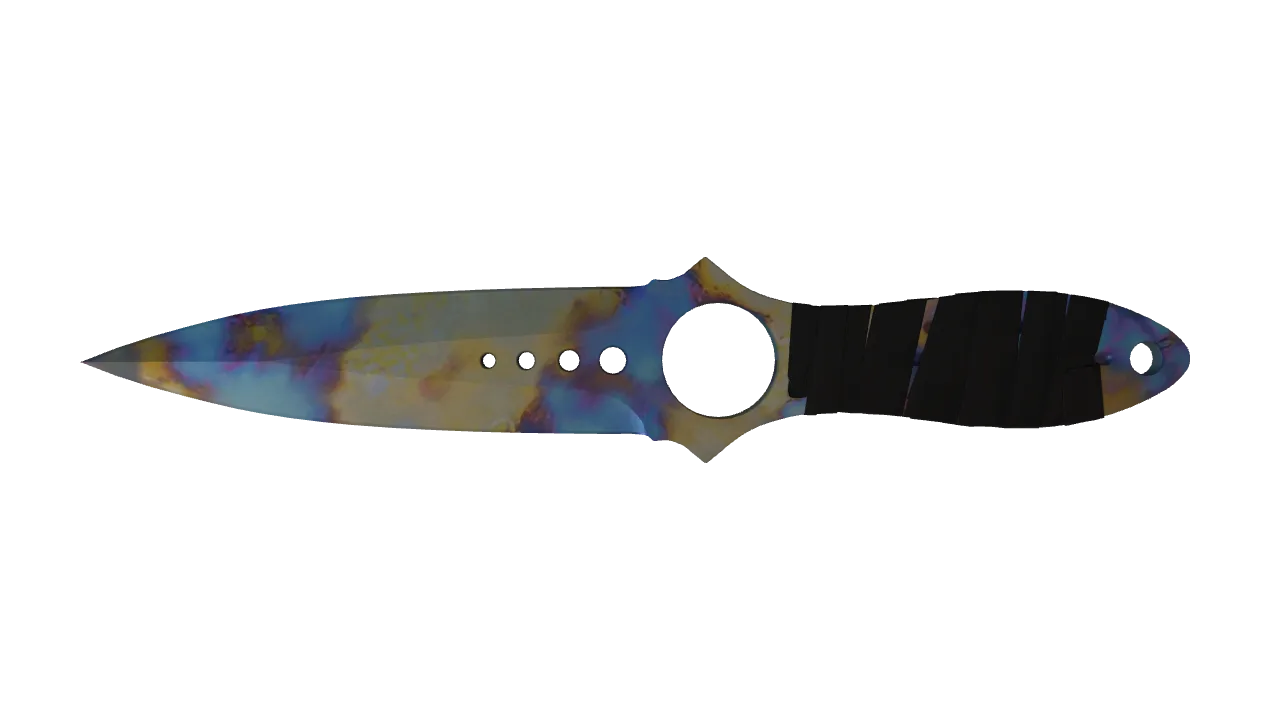 Skeleton Knife | Case Hardened seed #325, front