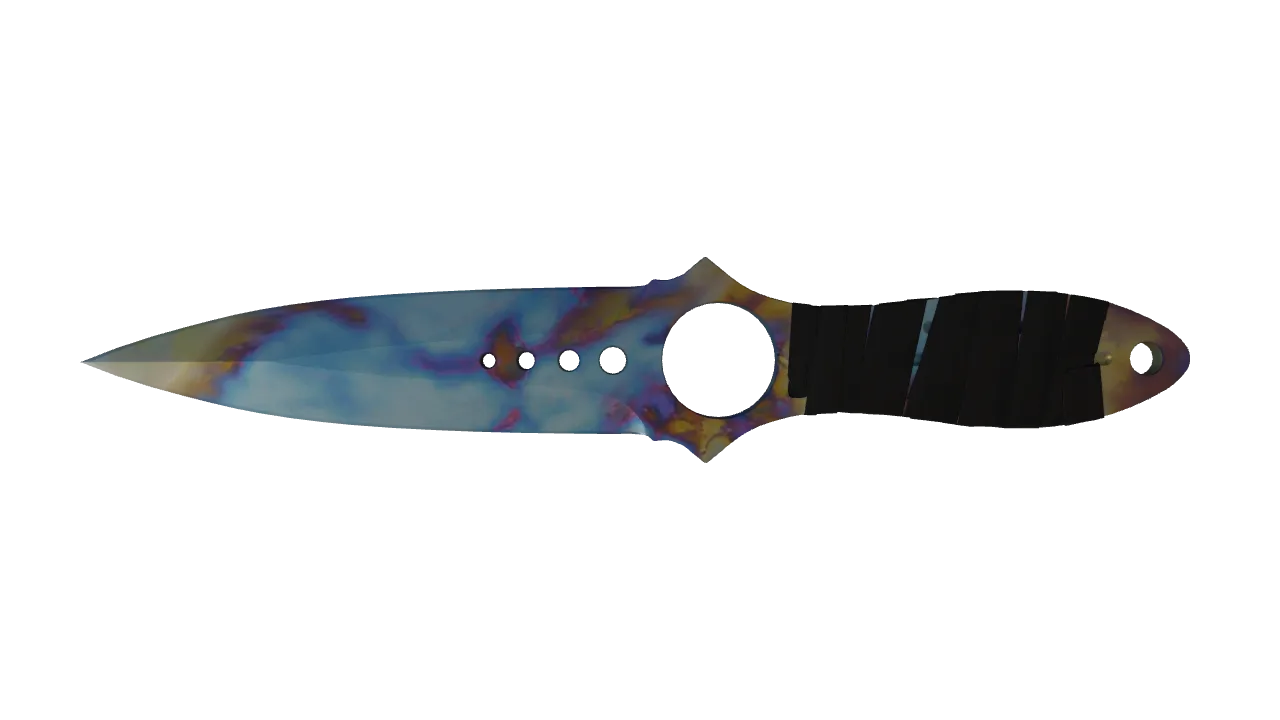 Skeleton Knife | Case Hardened seed #334, front