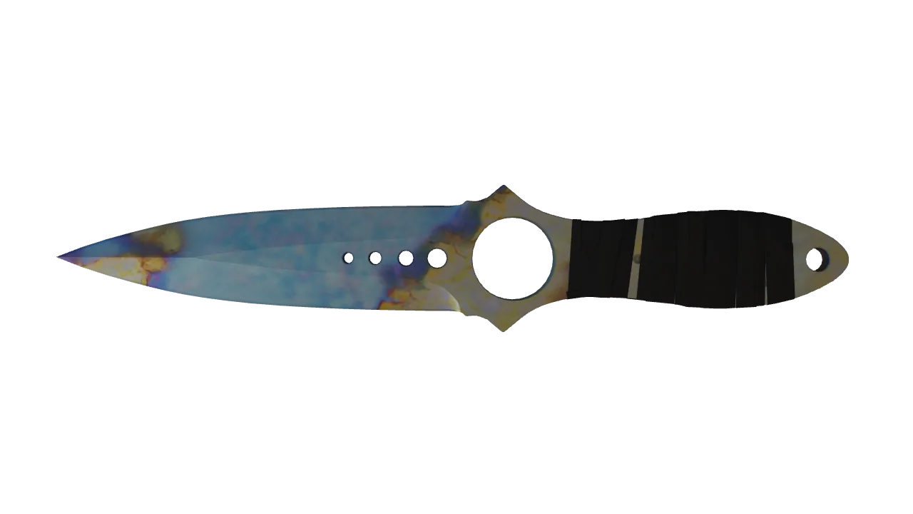 Skeleton Knife | Case Hardened seed #336, back