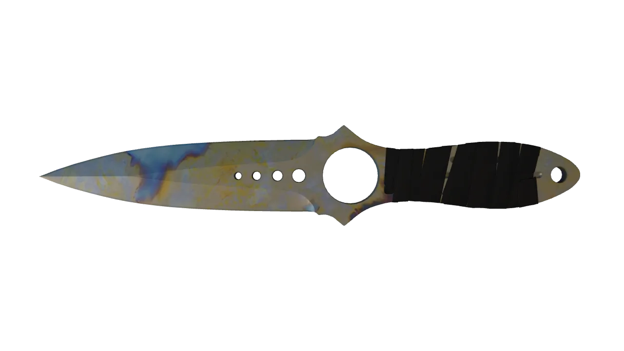 Skeleton Knife | Case Hardened seed #336, front