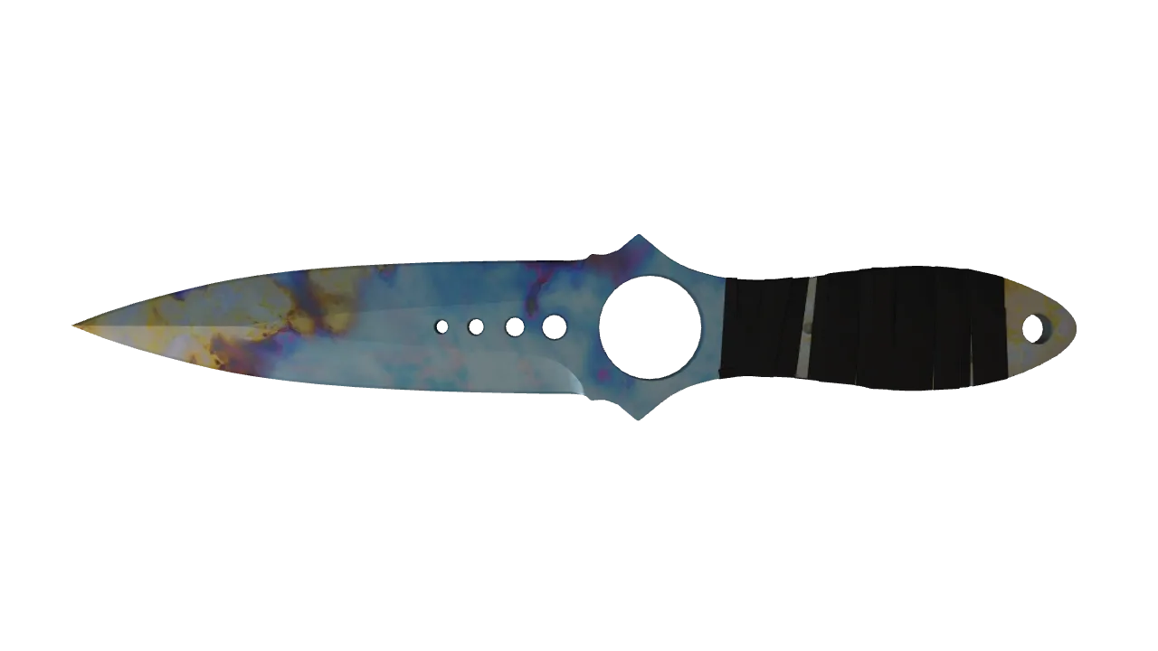 Skeleton Knife | Case Hardened seed #345, back