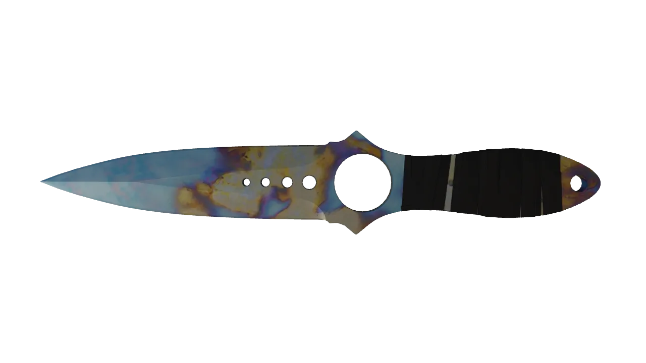 Skeleton Knife | Case Hardened seed #349, back