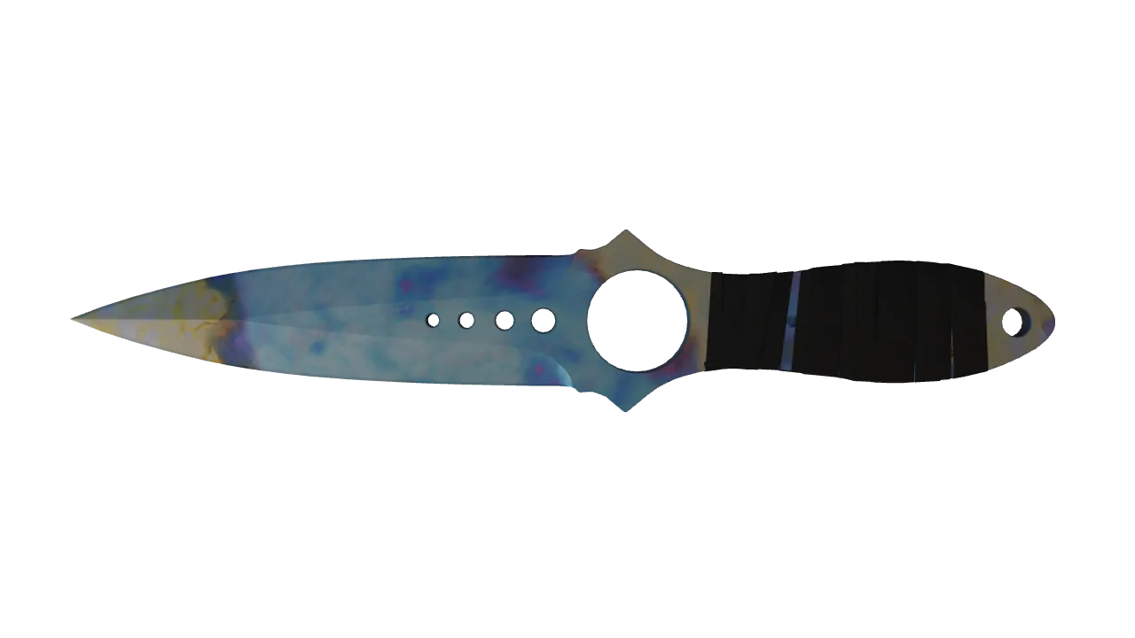 Skeleton Knife | Case Hardened seed #351, back