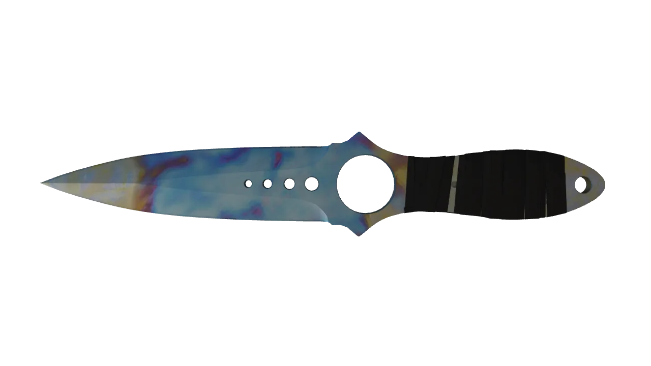 Skeleton Knife | Case Hardened seed #372, back