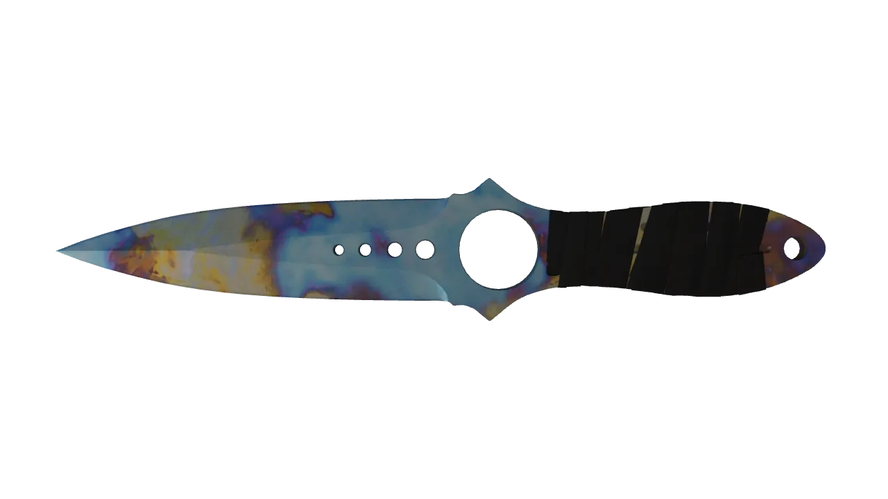 Skeleton Knife | Case Hardened seed #374, front