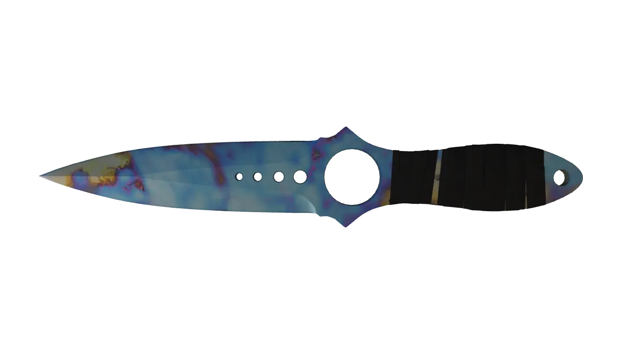 Skeleton Knife | Case Hardened seed #383, back