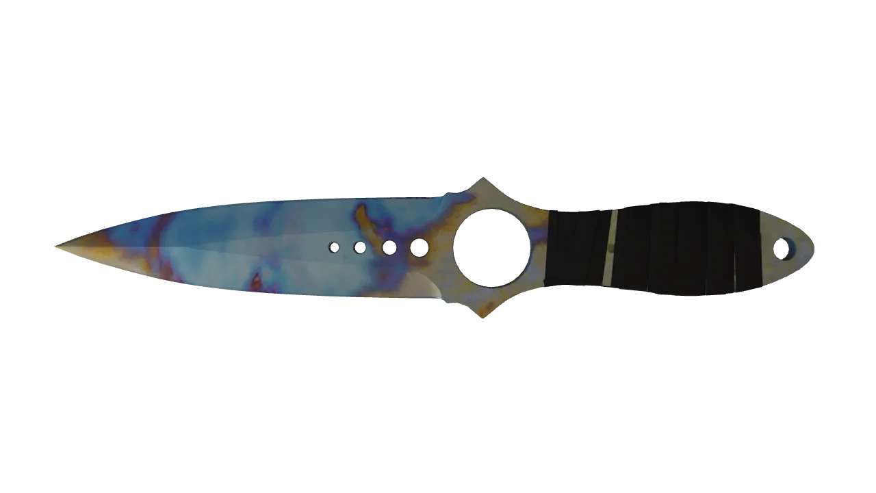 Skeleton Knife | Case Hardened seed #393, back