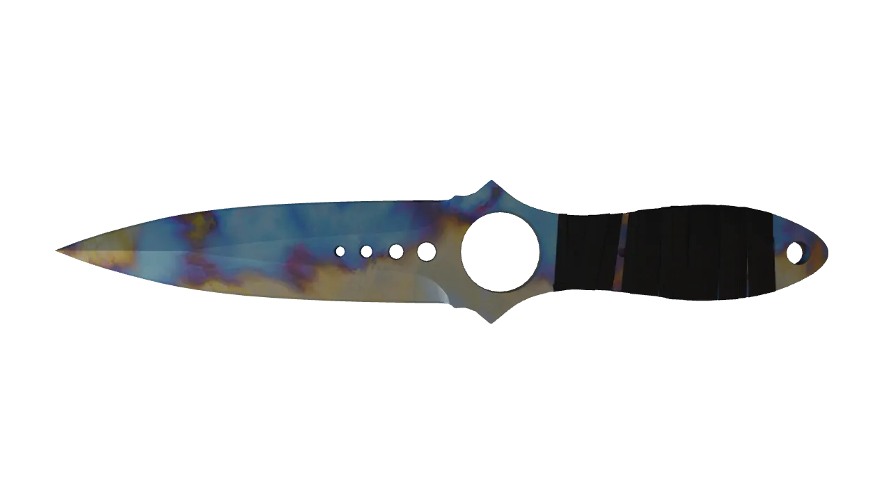 Skeleton Knife | Case Hardened seed #417, back