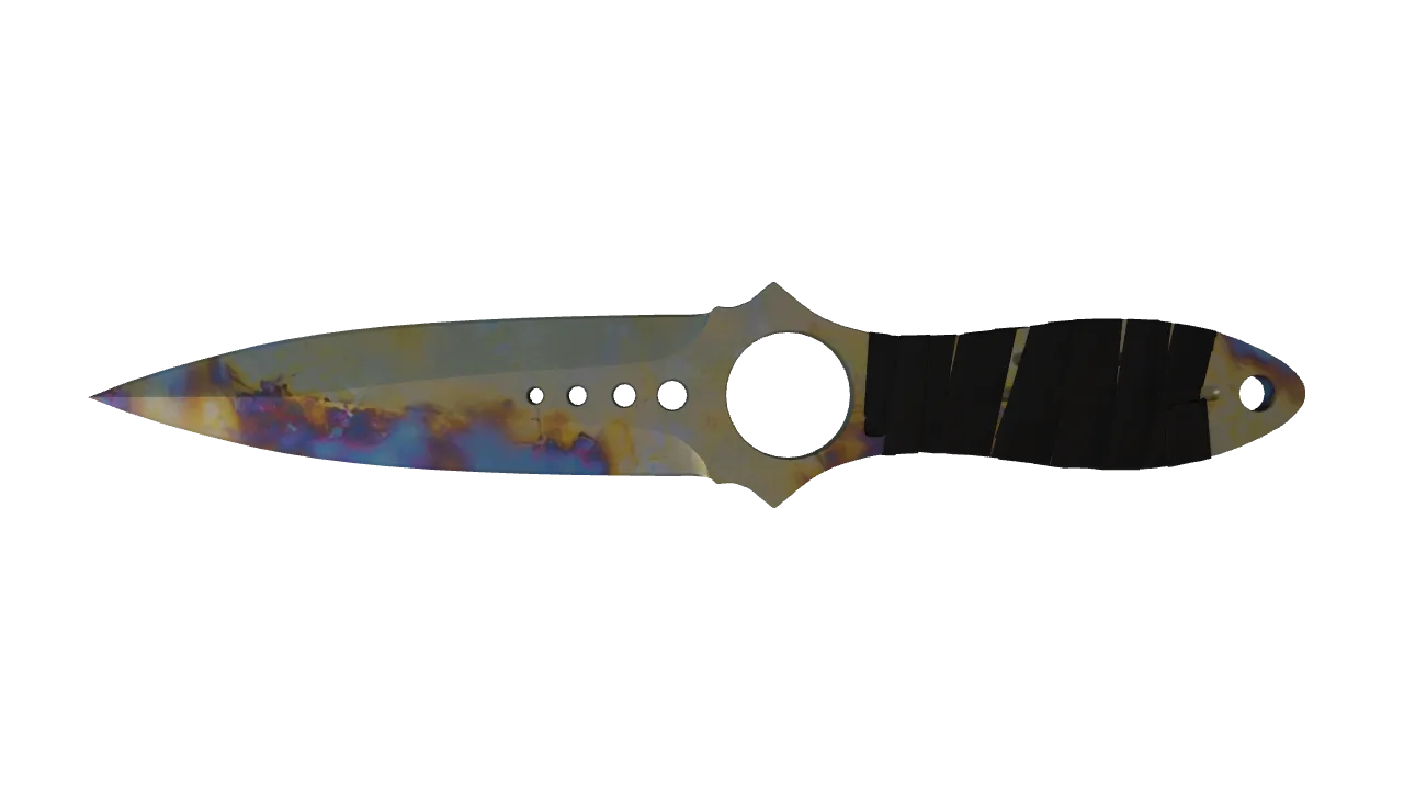 Skeleton Knife | Case Hardened seed #417, front
