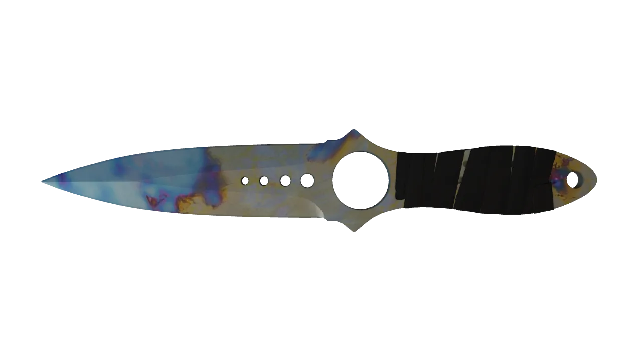 Skeleton Knife | Case Hardened seed #430, front