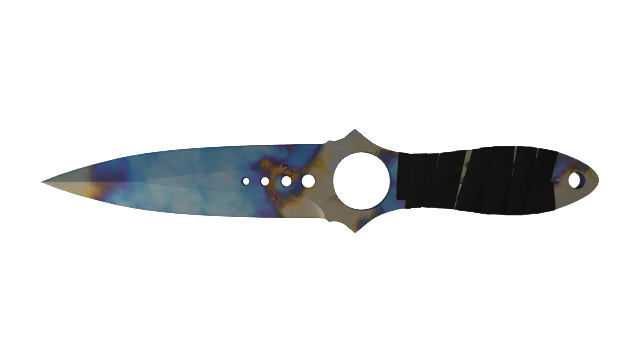 Skeleton Knife | Case Hardened seed #442, front