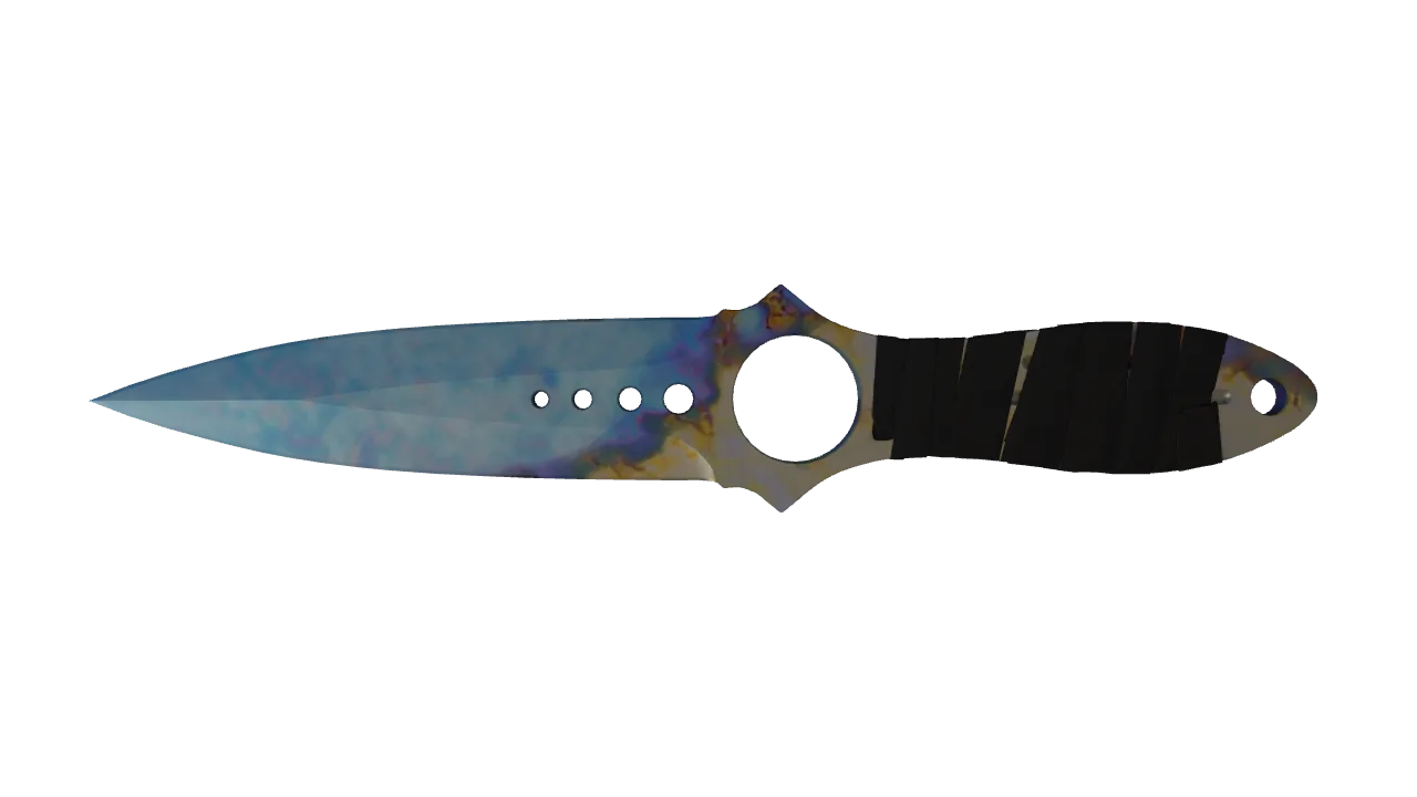 Skeleton Knife | Case Hardened seed #447, front