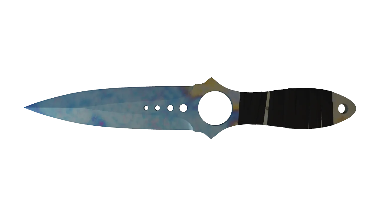 Skeleton Knife | Case Hardened seed #456, back