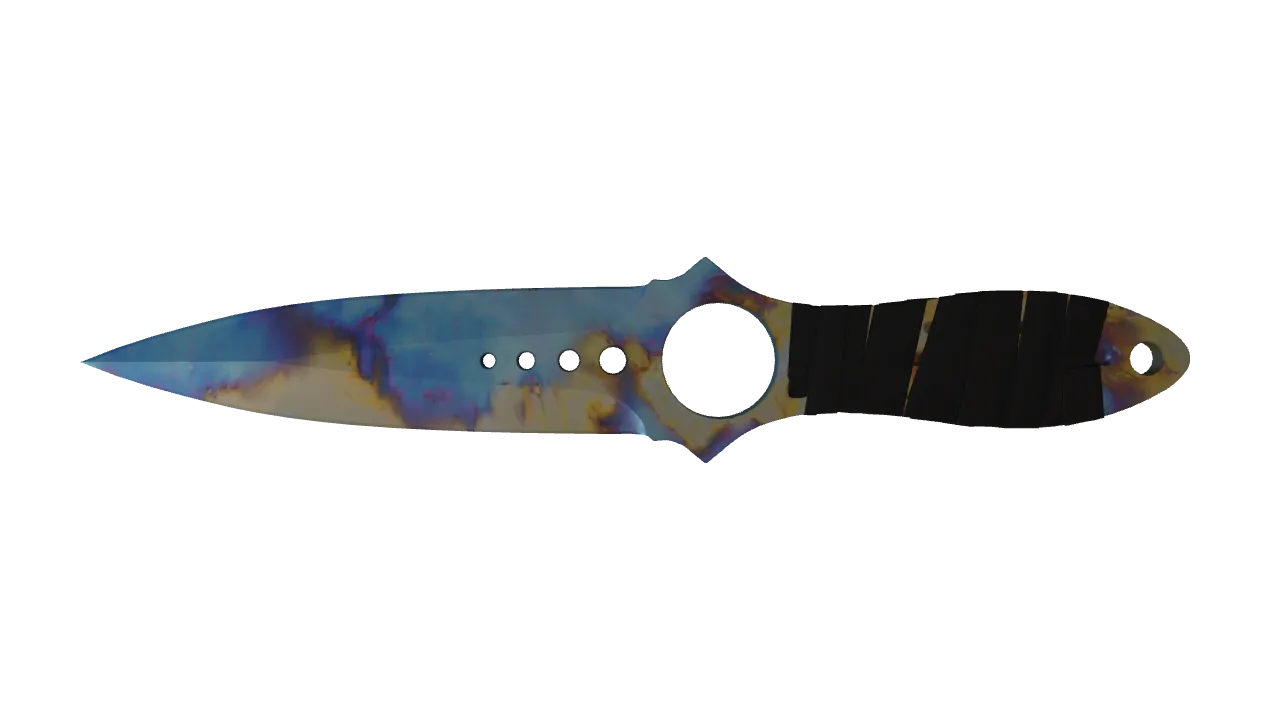 Skeleton Knife | Case Hardened seed #456, front