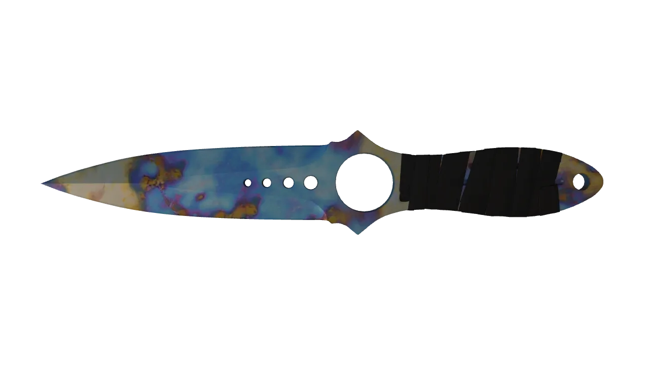 Skeleton Knife | Case Hardened seed #496, front