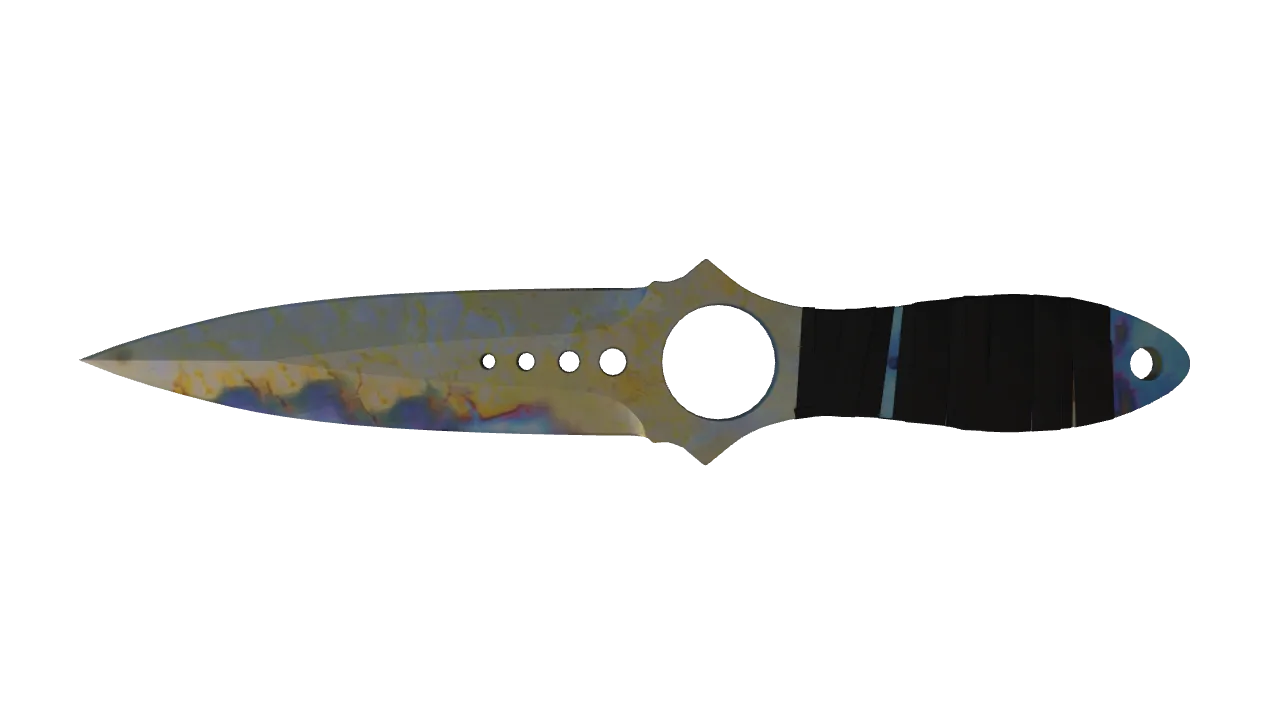 Skeleton Knife | Case Hardened seed #497, back