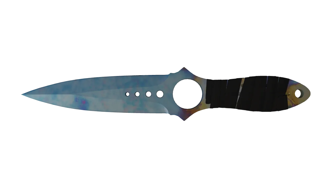 Skeleton Knife | Case Hardened seed #497, front