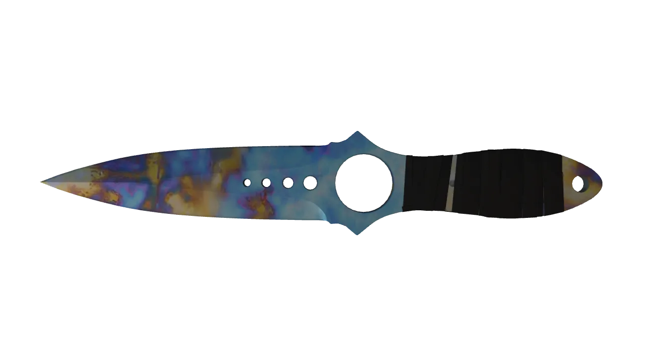 Skeleton Knife | Case Hardened seed #503, back
