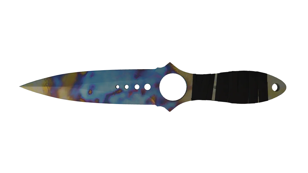 Skeleton Knife | Case Hardened seed #504, back