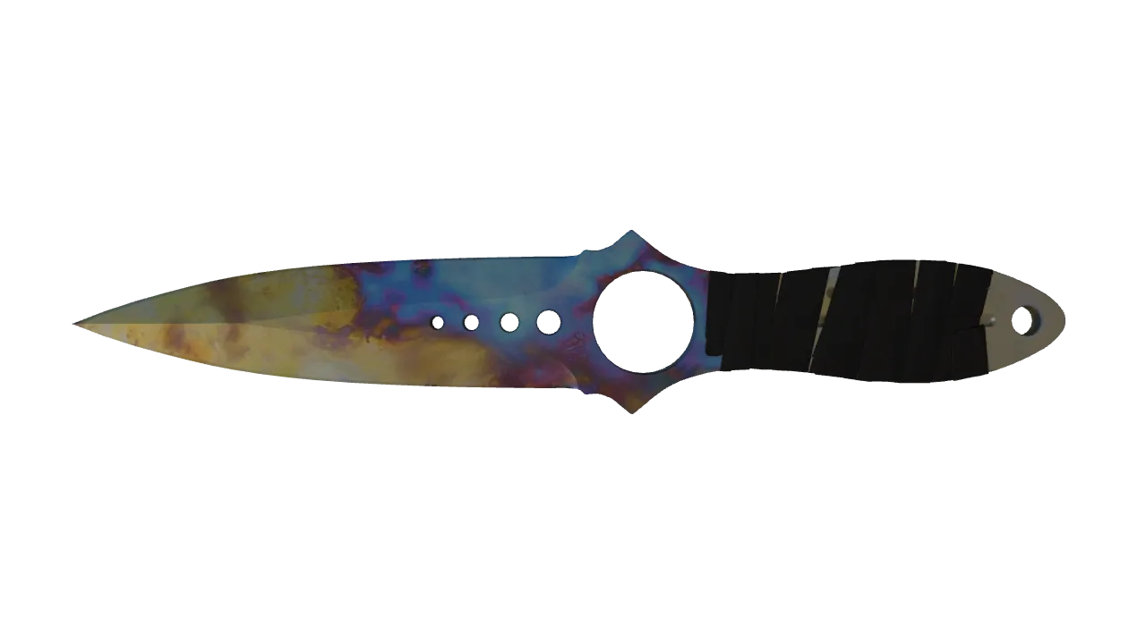 Skeleton Knife | Case Hardened seed #504, front