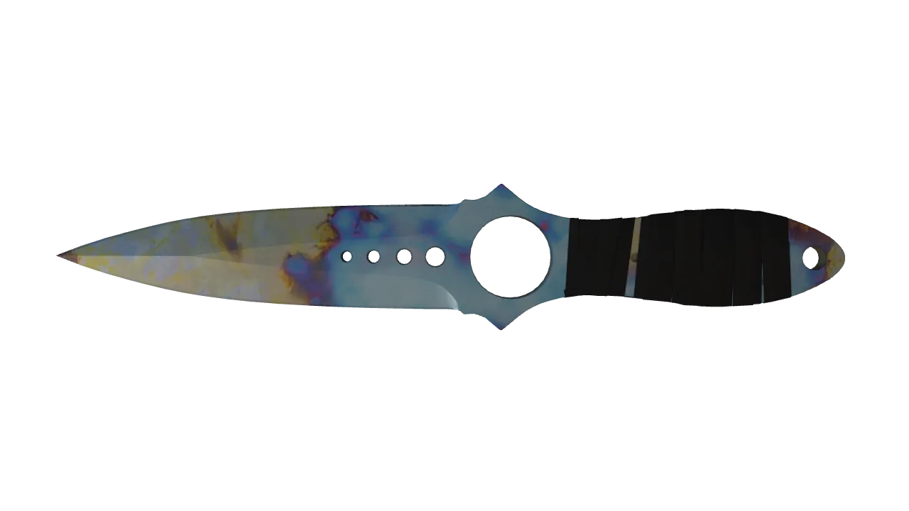 Skeleton Knife | Case Hardened seed #507, back