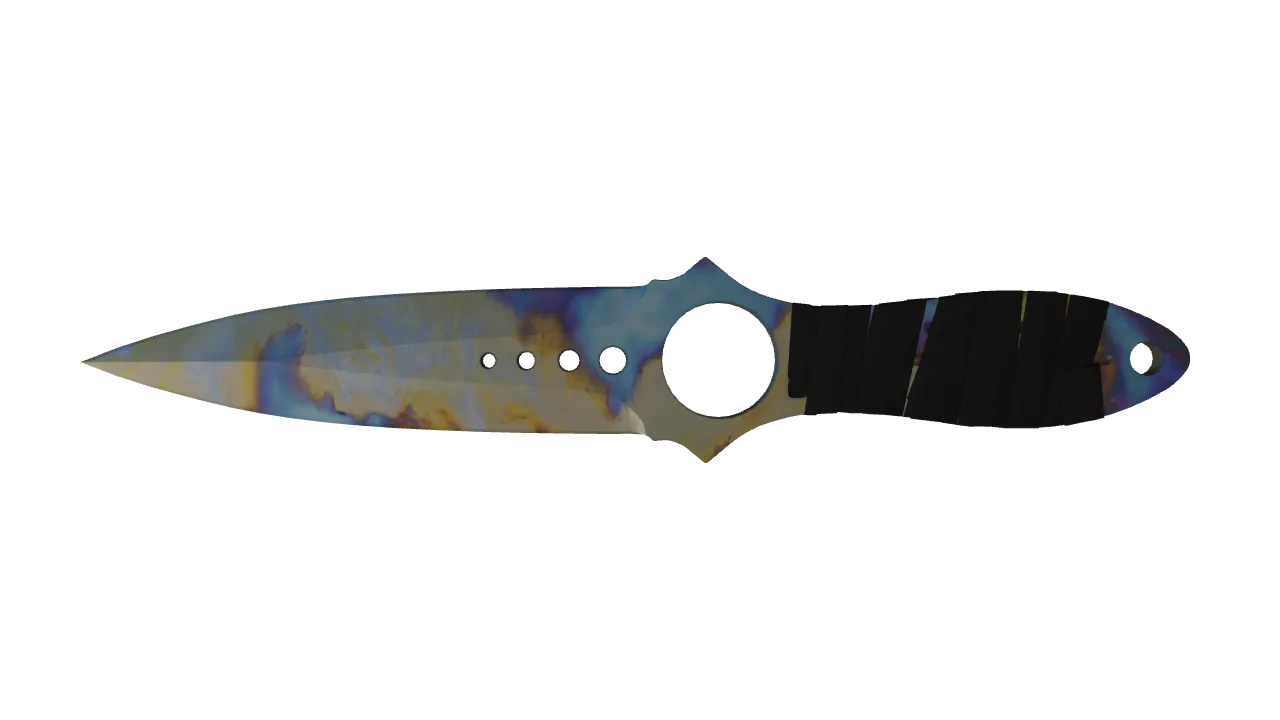 Skeleton Knife | Case Hardened seed #507, front