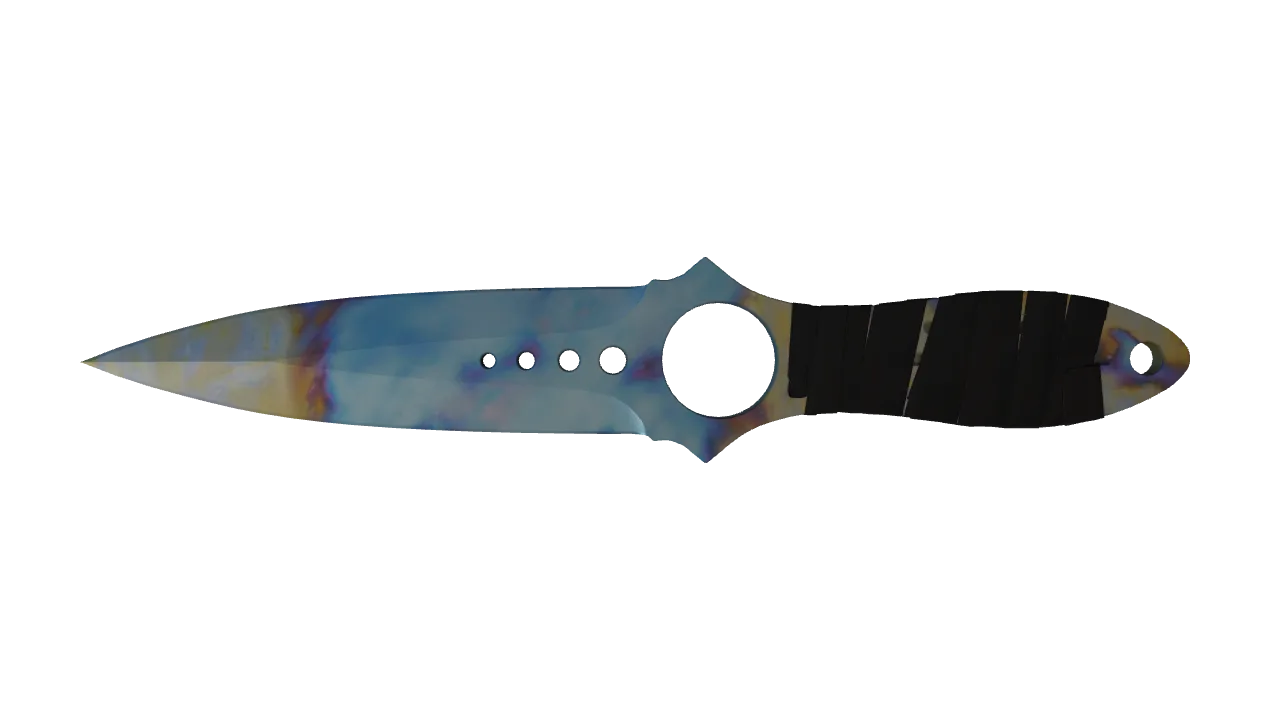 Skeleton Knife | Case Hardened seed #516, front