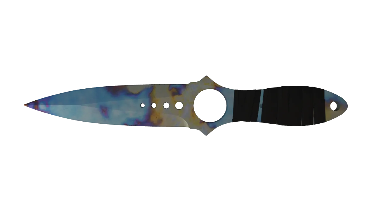 Skeleton Knife | Case Hardened seed #525, back