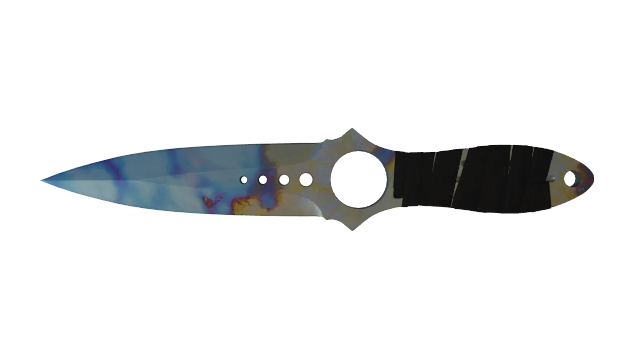 Skeleton Knife | Case Hardened seed #525, front