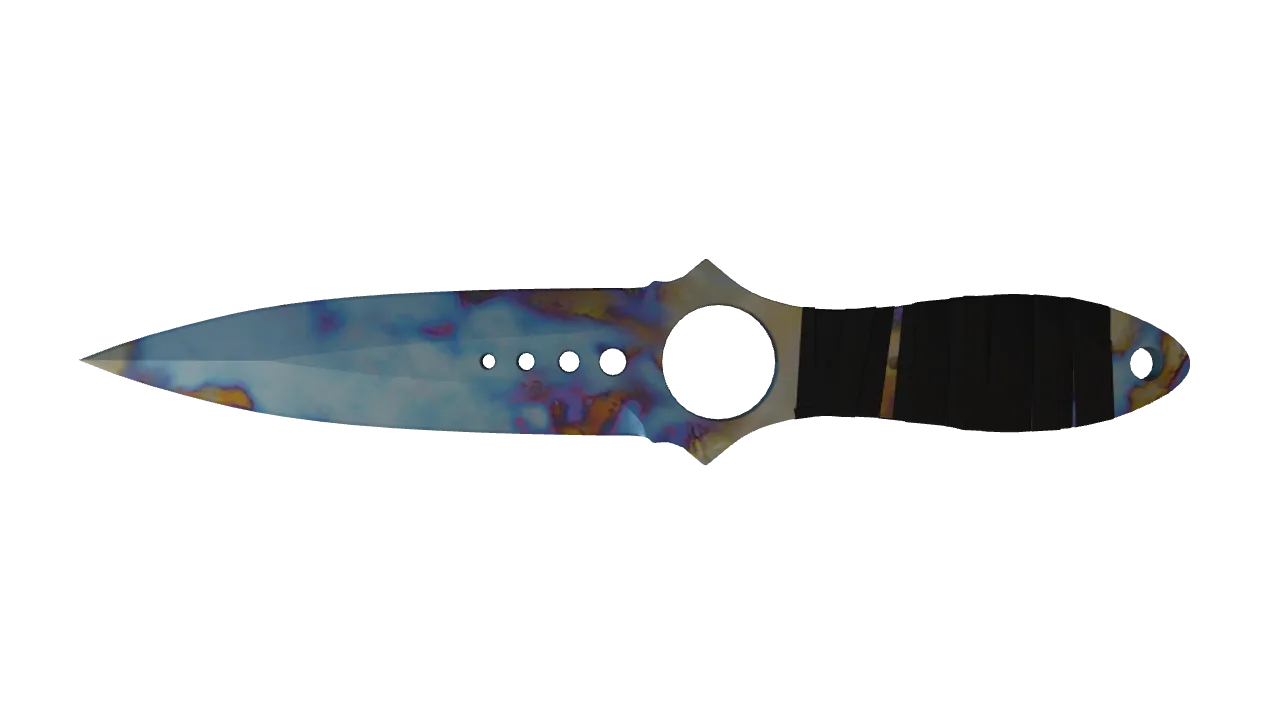 Skeleton Knife | Case Hardened seed #529, back