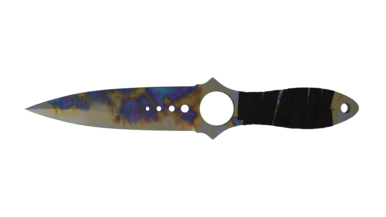 Skeleton Knife | Case Hardened seed #537, front