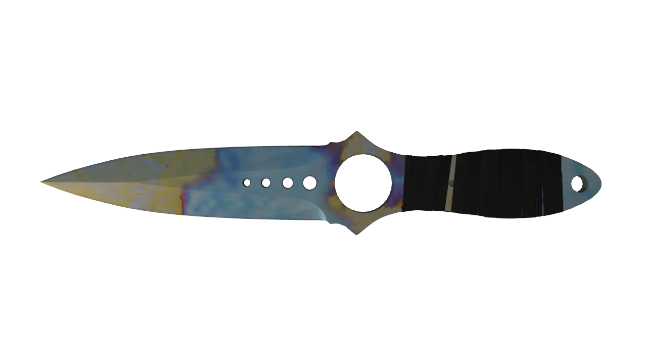 Skeleton Knife | Case Hardened seed #547, back