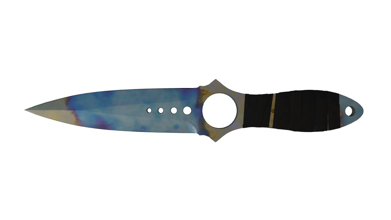 Skeleton Knife | Case Hardened seed #556, back