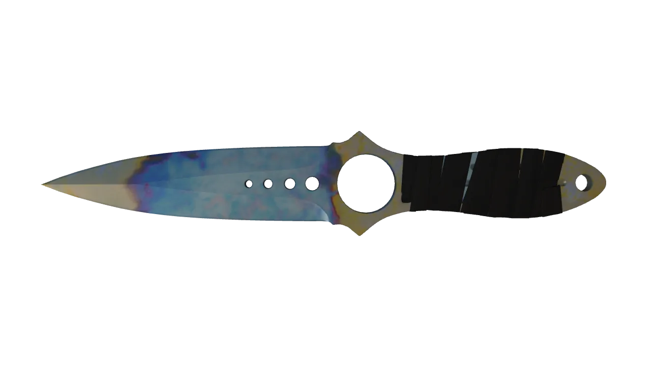 Skeleton Knife | Case Hardened seed #556, front