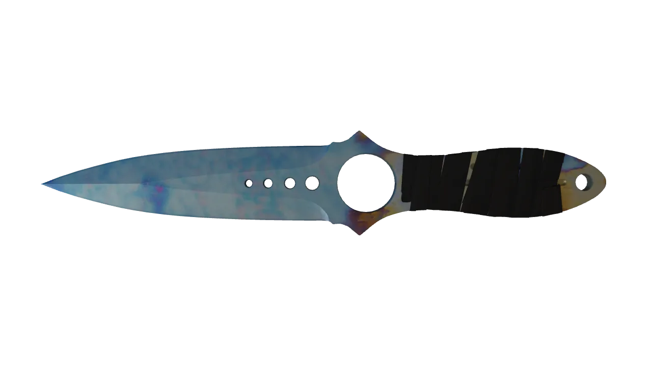 Skeleton Knife | Case Hardened seed #557, front