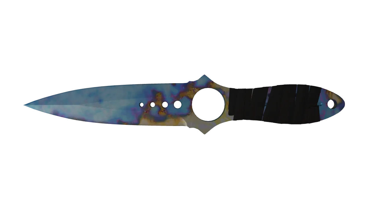 Skeleton Knife | Case Hardened seed #577, front