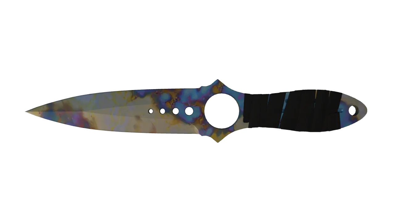 Skeleton Knife | Case Hardened seed #58, front