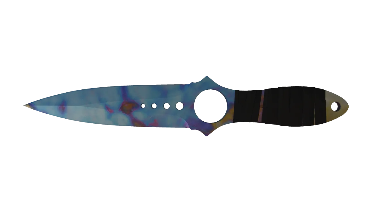 Skeleton Knife | Case Hardened seed #585, back