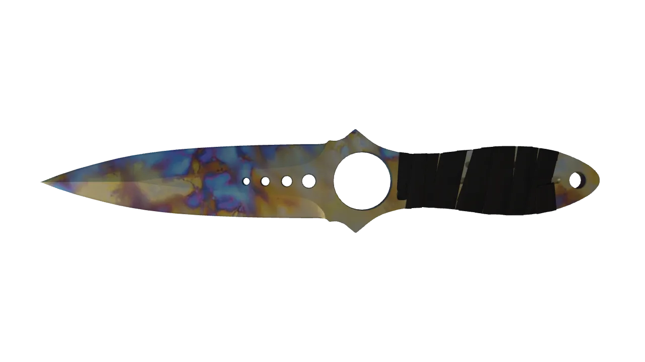 Skeleton Knife | Case Hardened seed #585, front