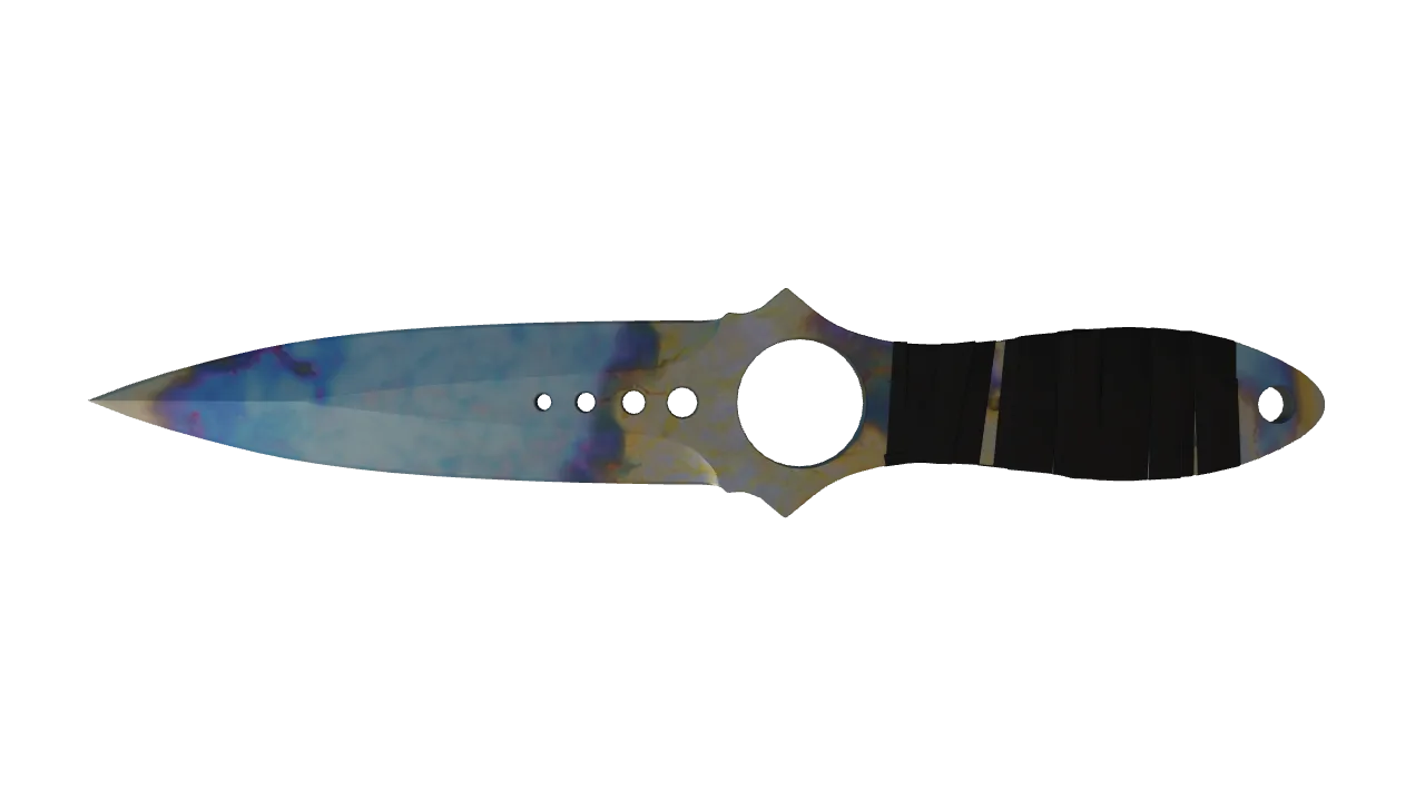 Skeleton Knife | Case Hardened seed #588, back