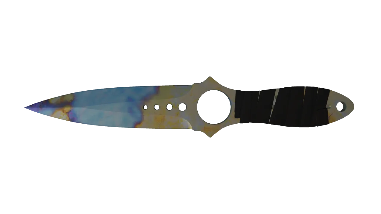 Skeleton Knife | Case Hardened seed #588, front