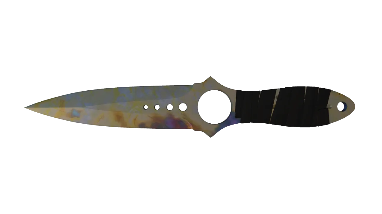 Skeleton Knife | Case Hardened seed #601, front