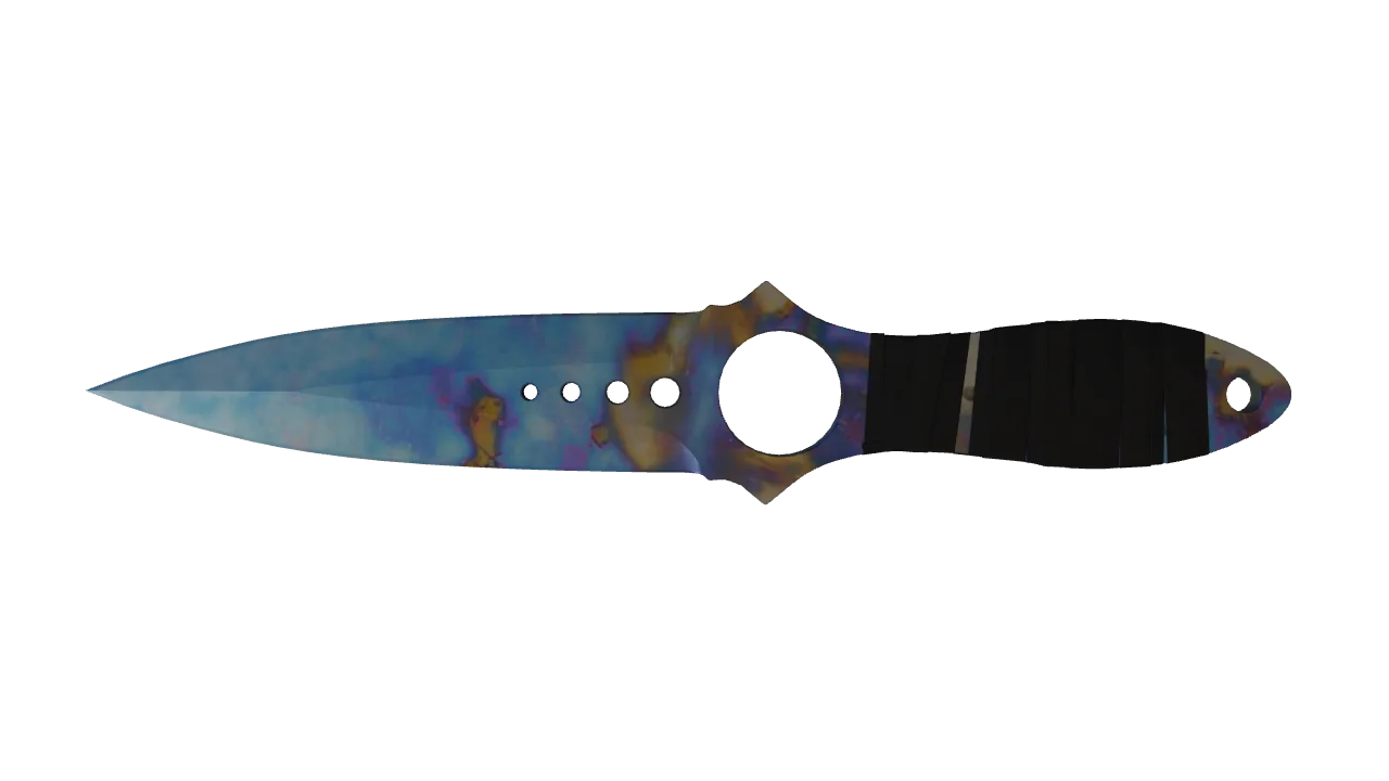 Skeleton Knife | Case Hardened seed #628, back
