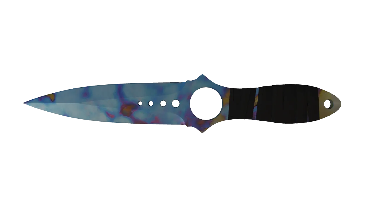 Skeleton Knife | Case Hardened seed #634, back