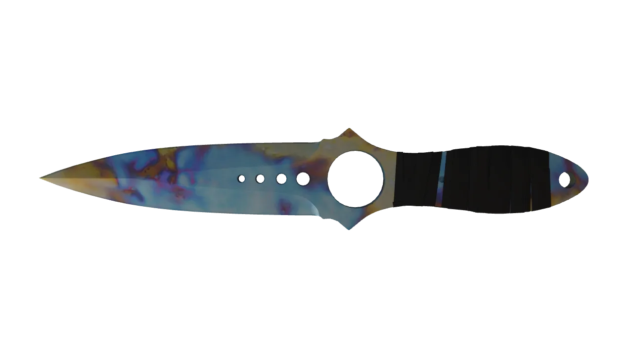 Skeleton Knife | Case Hardened seed #640, back