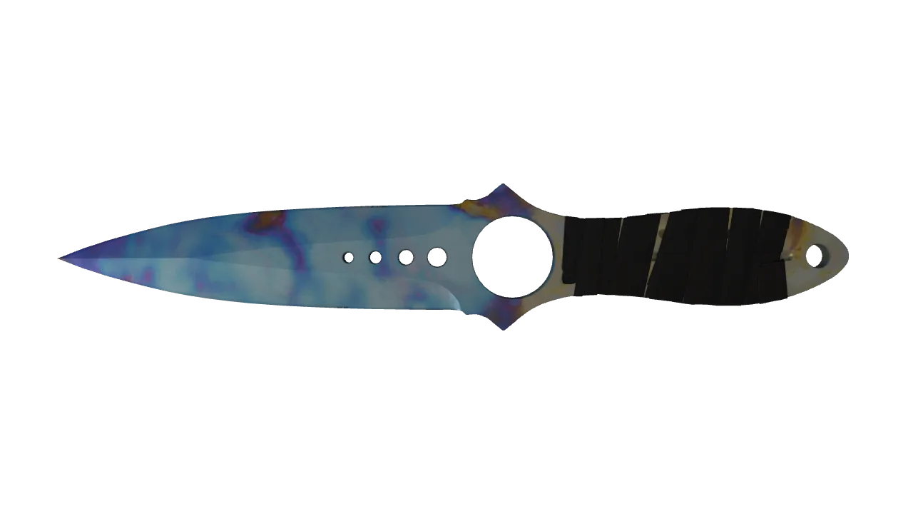 Skeleton Knife | Case Hardened seed #640, front